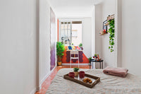 Red & Stone Bedroom - Green Building