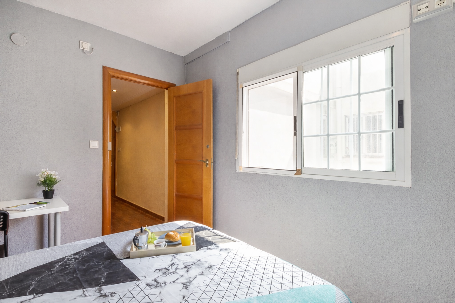 Grey Bedroom - Valls Flat